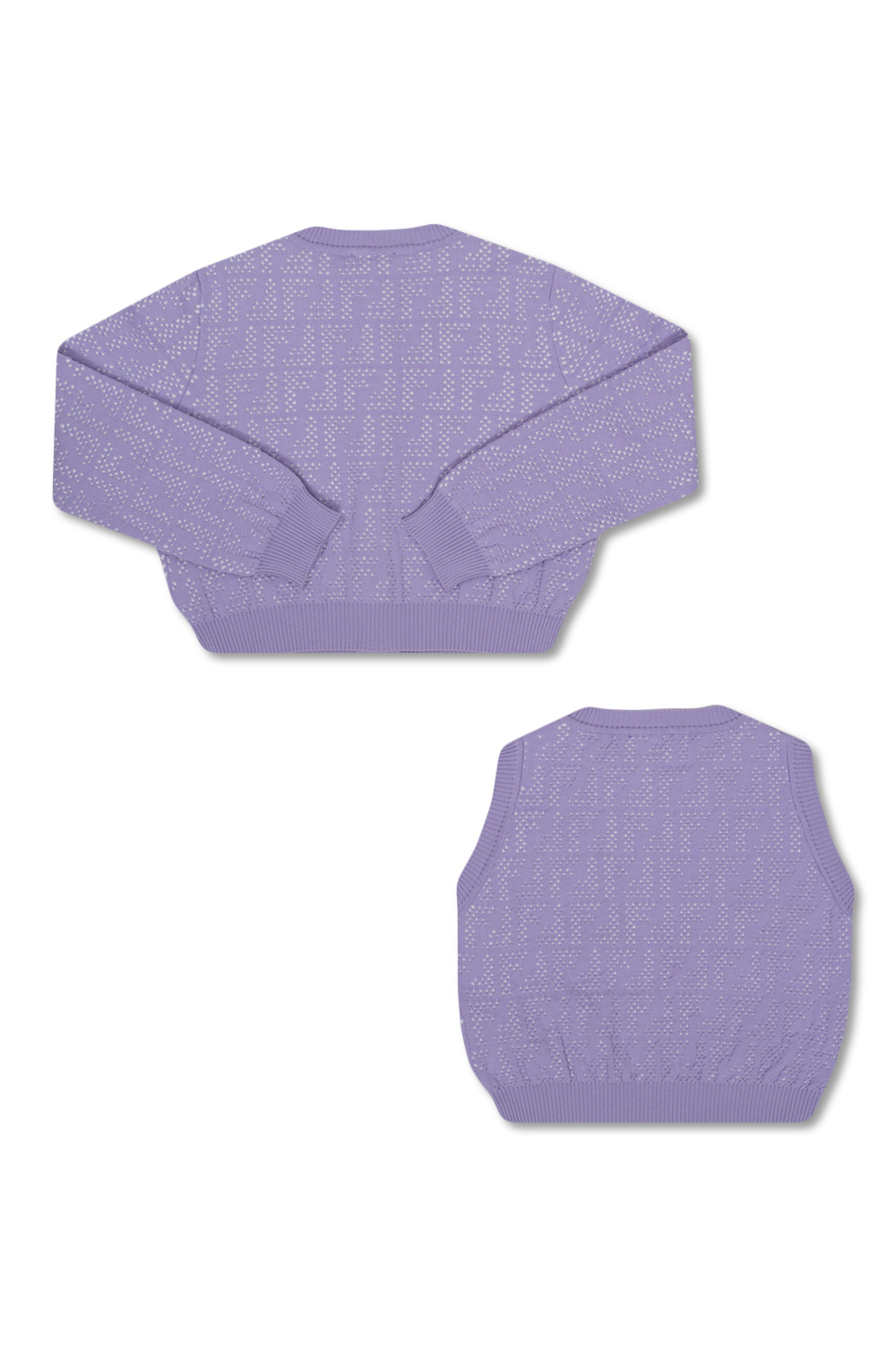 【送料&関税込】Fendi Kid Vest SchaferandweinerShops KY - Purple Vest & cardigan set Fendi